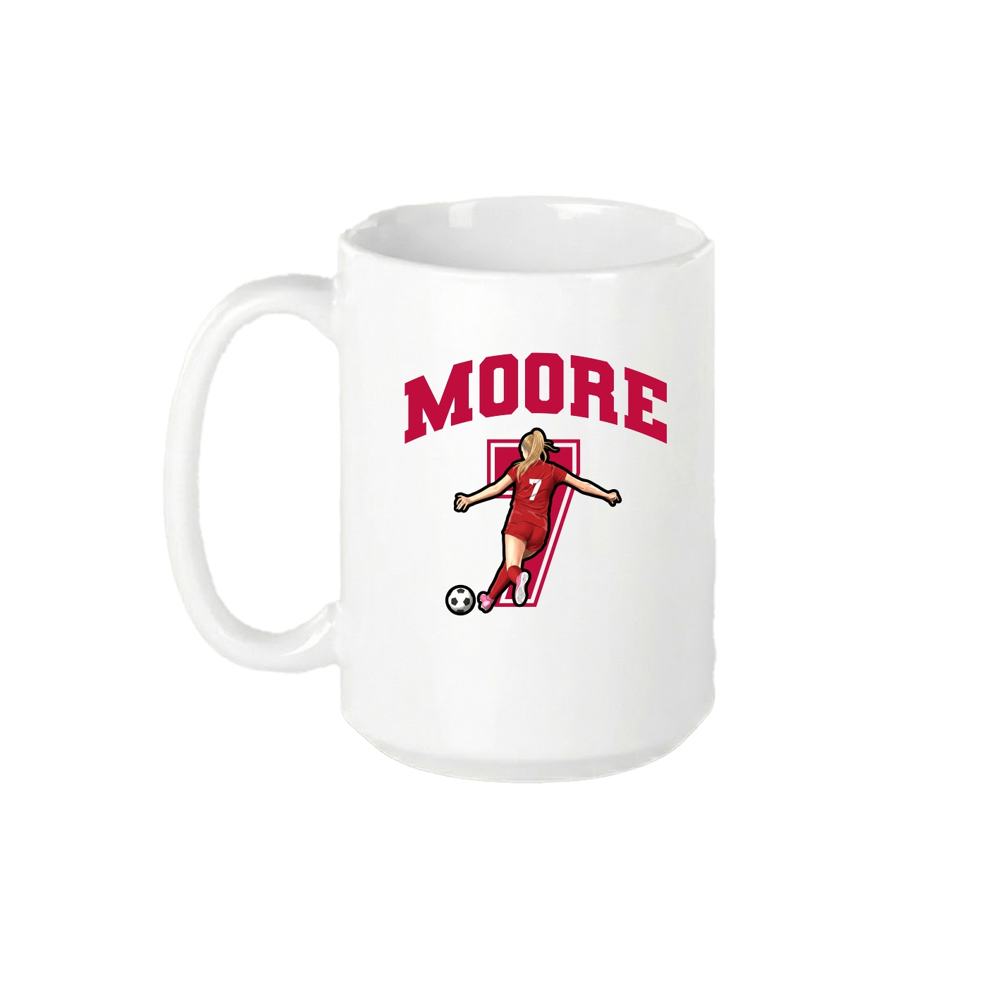 15oz Coffee Mug — Number in White