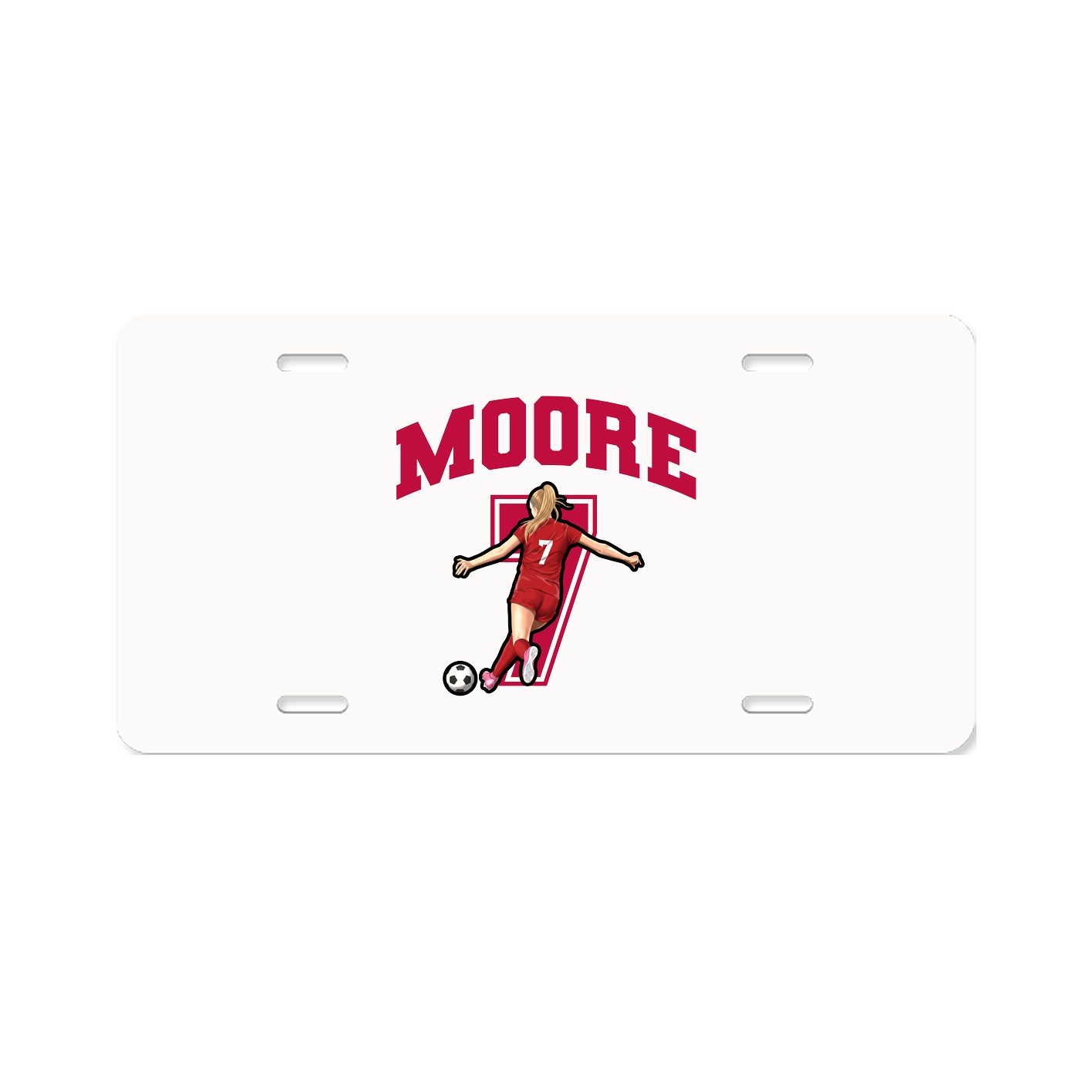 License Plate — Number in Classic