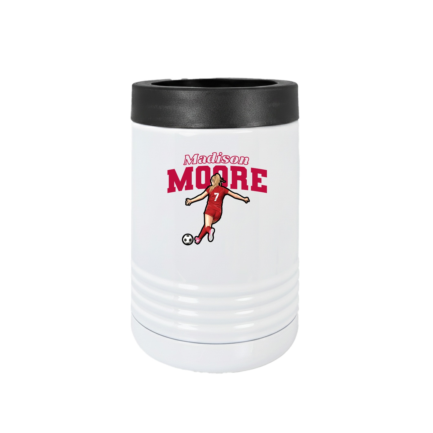 Beverage Holder — Name Arch in White