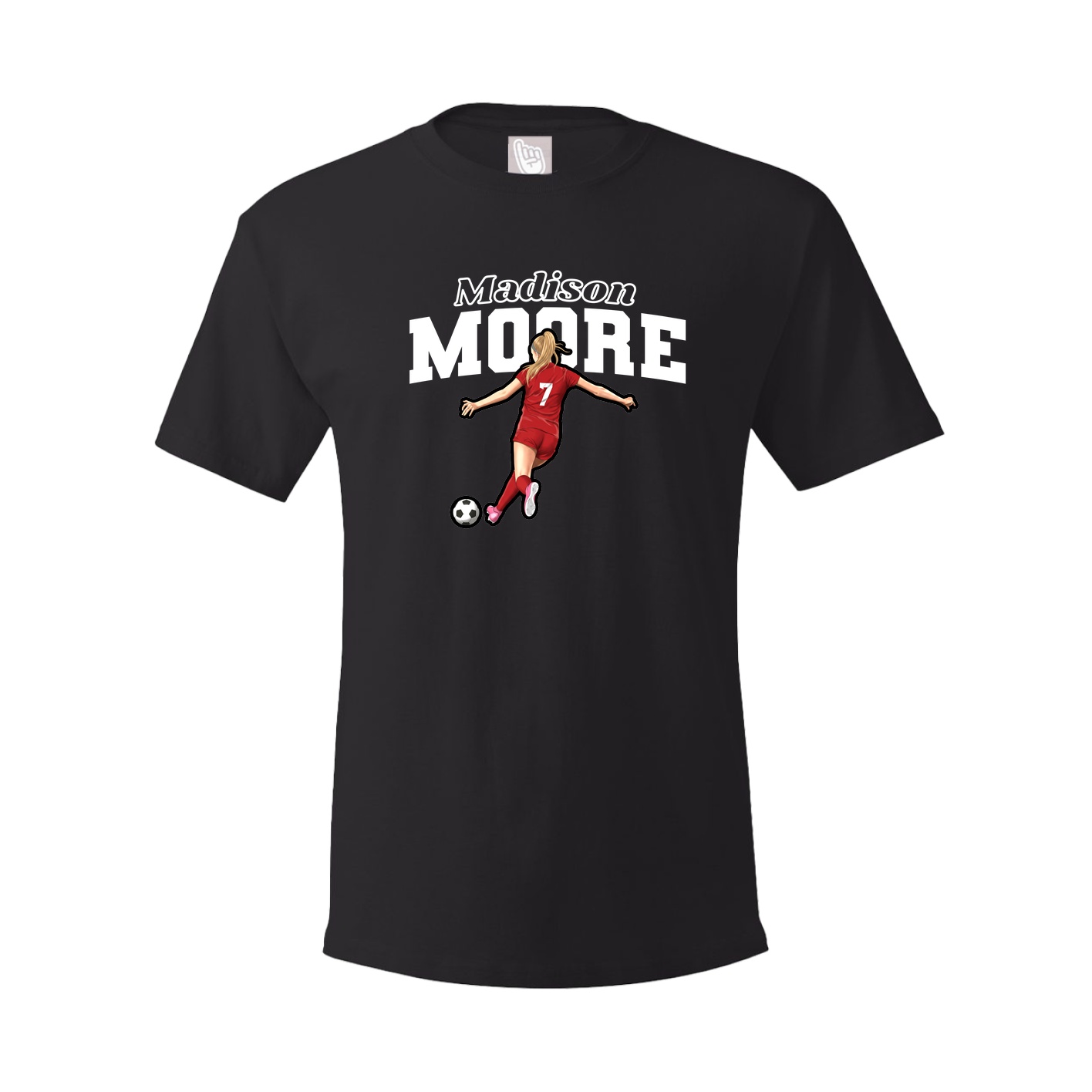 Youth Tee — Name Arch in Black