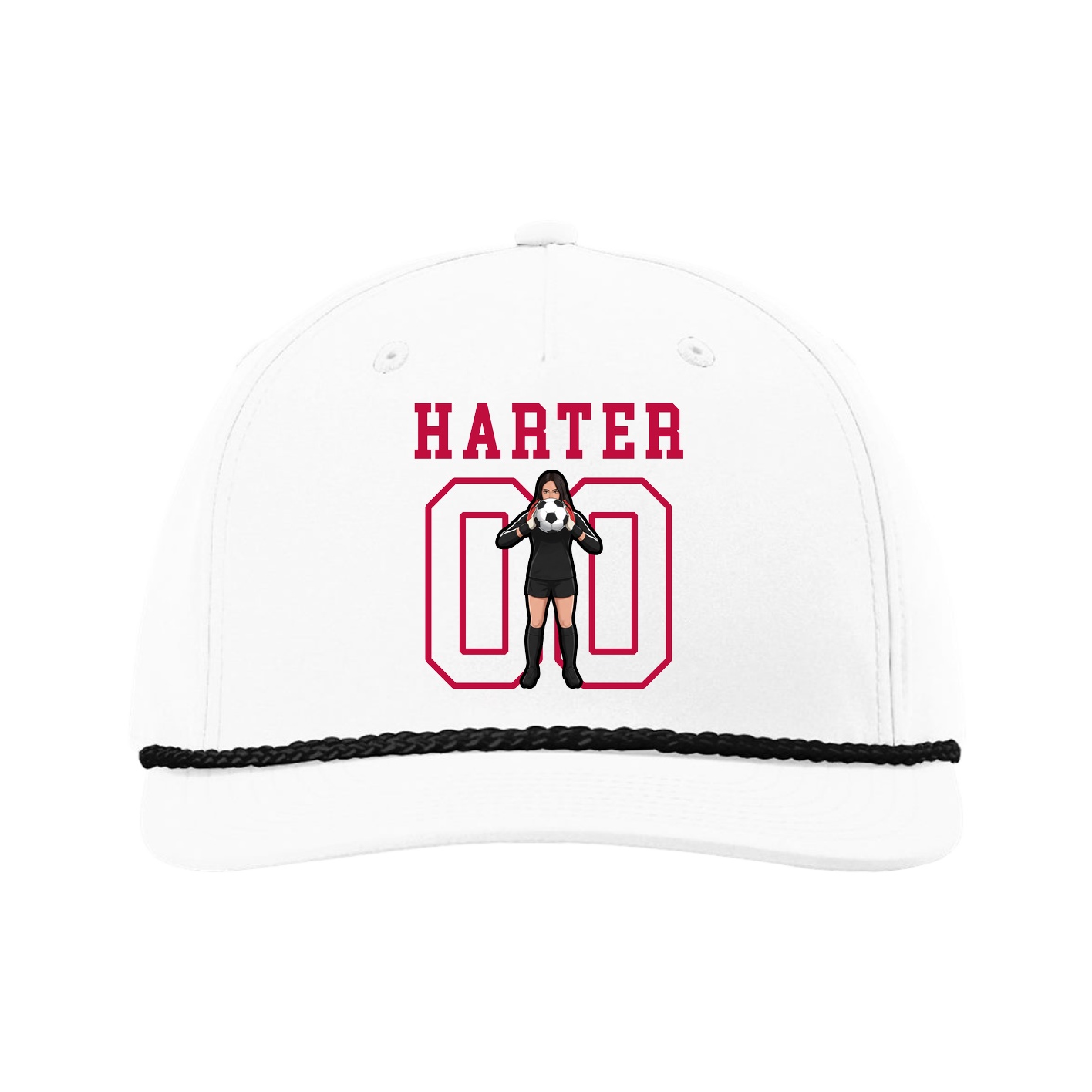 Five-Panel Classic Rope Cap — Shirsey in White