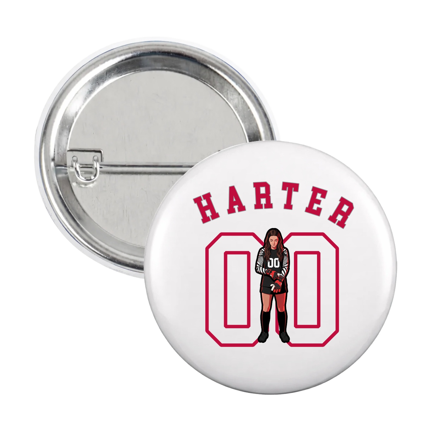 Game Day Button — Shirsey Arch in White