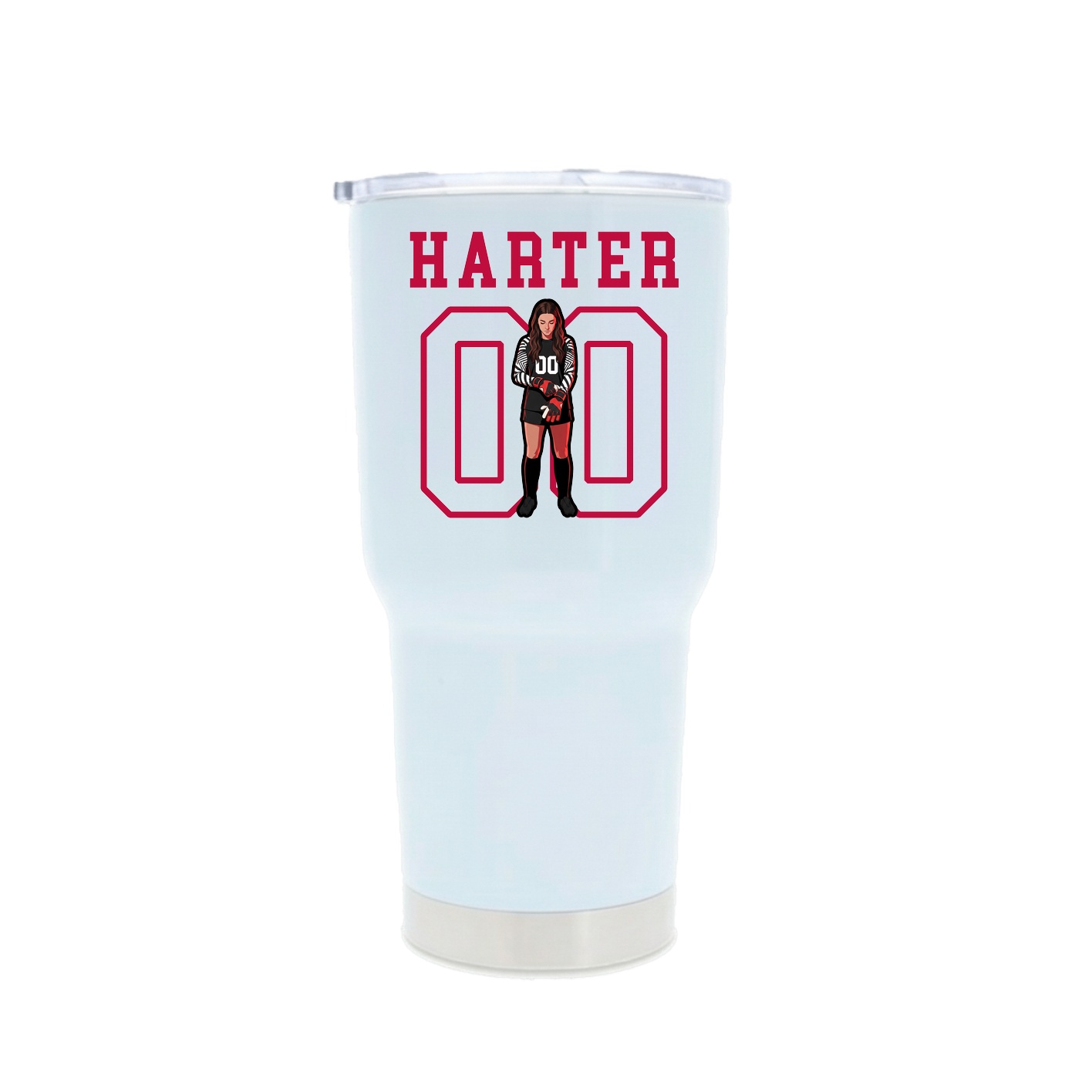 30oz Stainless Steel Tumbler — Shirsey in White