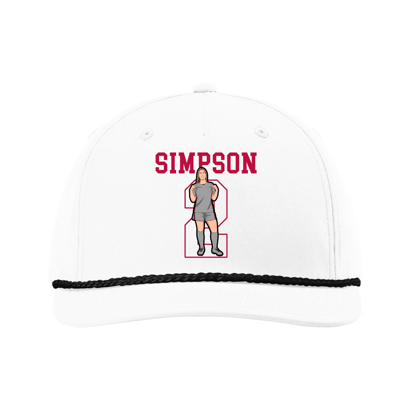 Five-Panel Classic Rope Cap — Shirsey in White