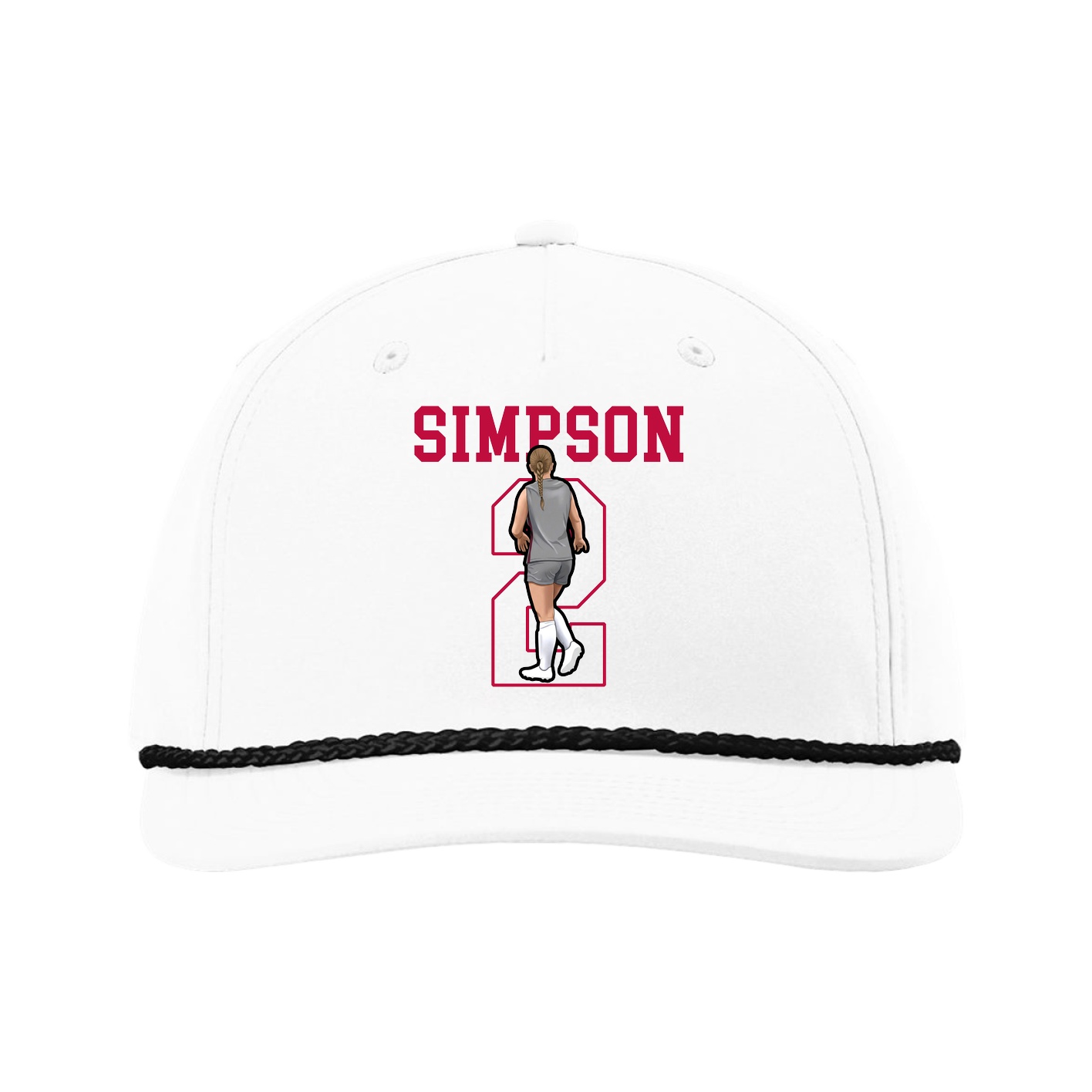 Five-Panel Classic Rope Cap — Shirsey in White