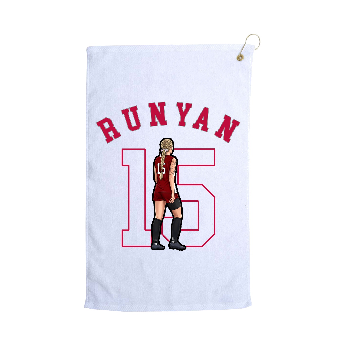 Golf Towel — Shirsey Arch in White