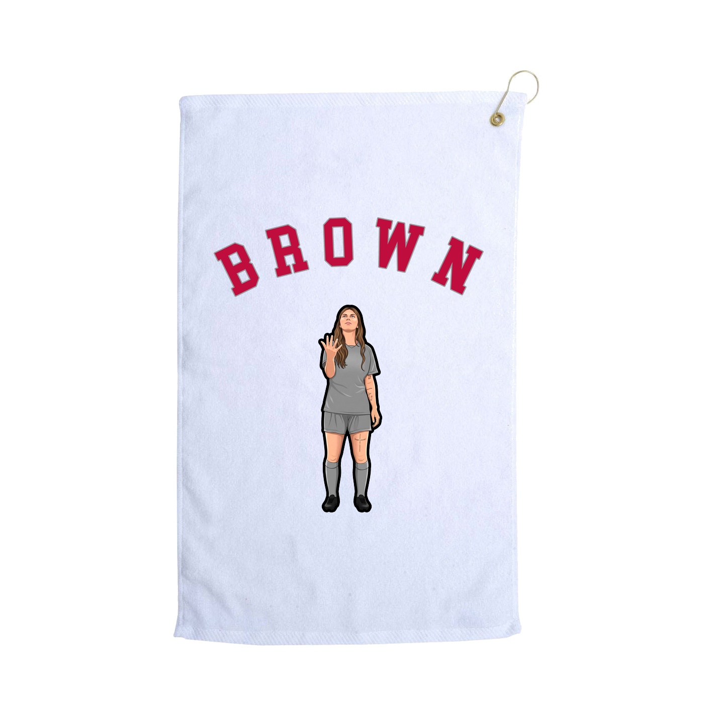 Golf Towel — Shirsey Arch in White