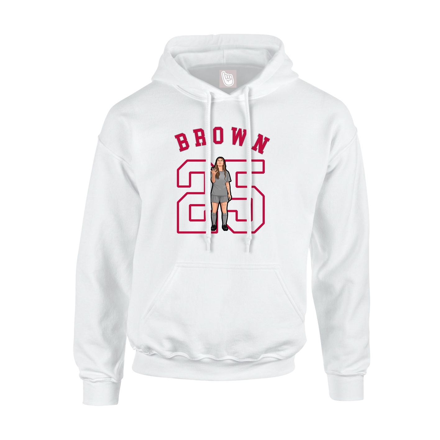 Youth Hoodie — Shirsey Arch in White