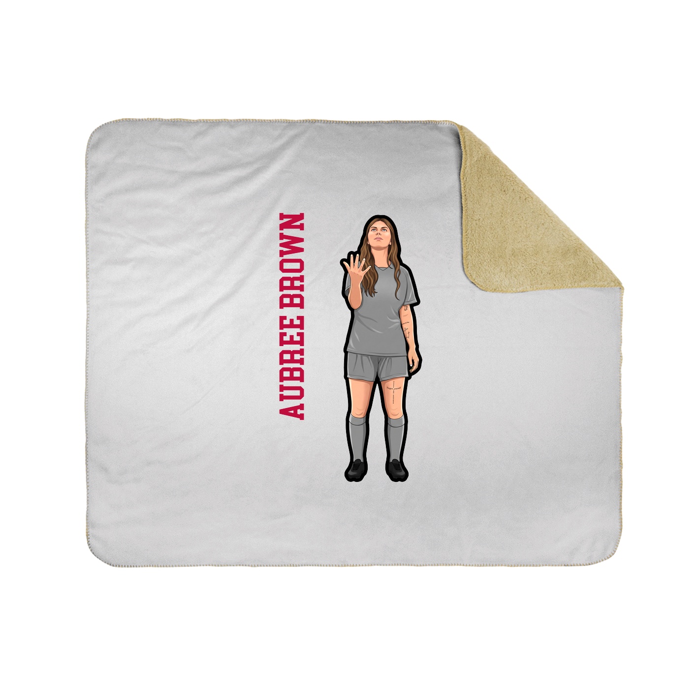 50x60 Sherpa Lined Throw Blanket