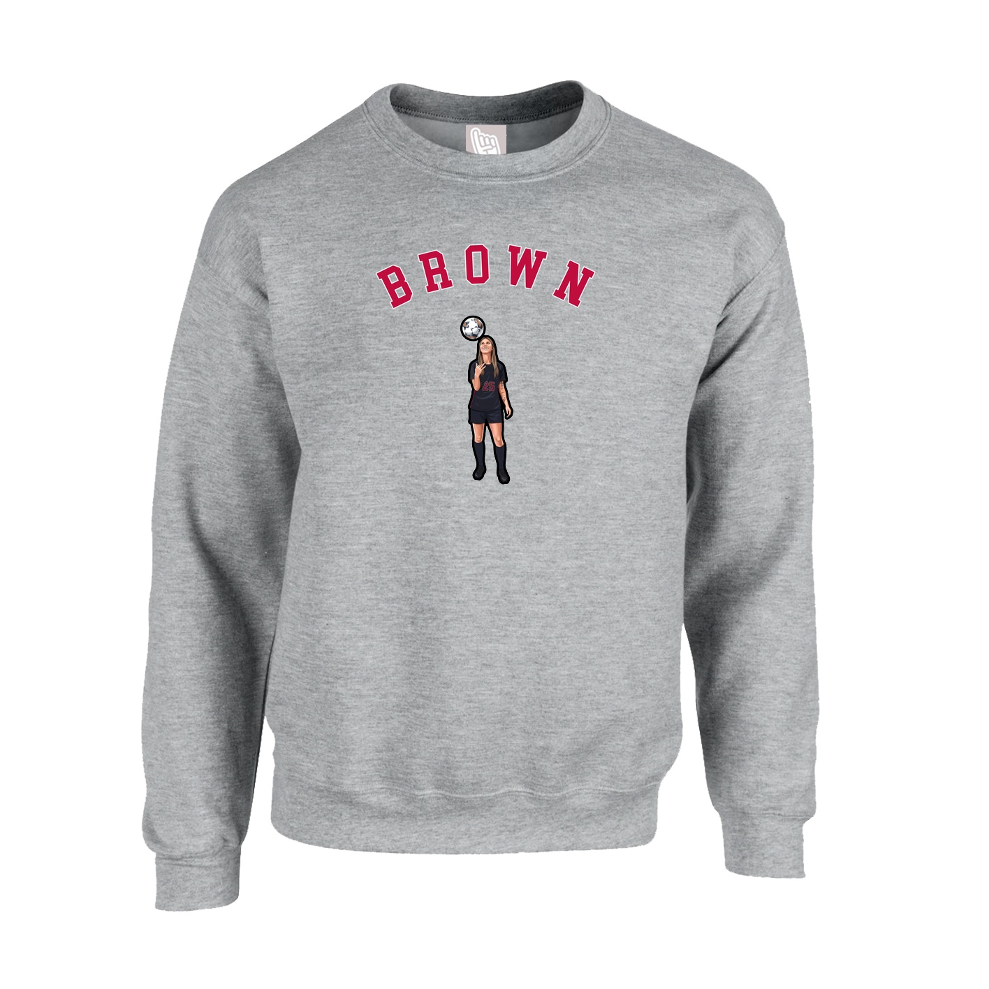 Fleece Crew — Shirsey Arch in Grey