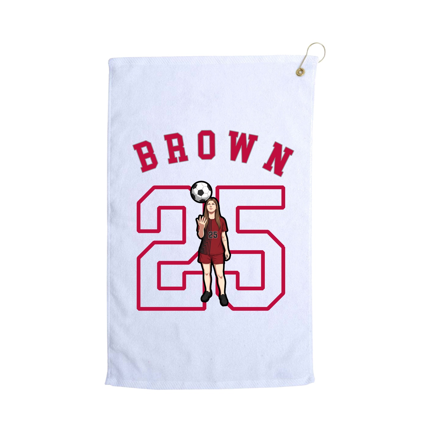 Golf Towel — Shirsey Arch in White