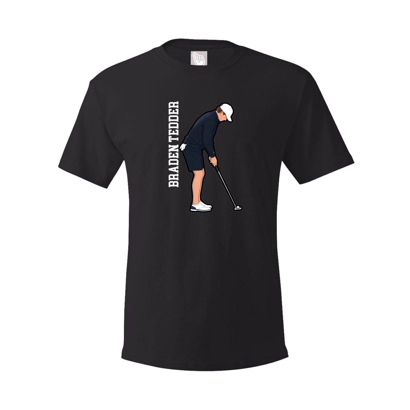 Tee — Name Vertical in Black