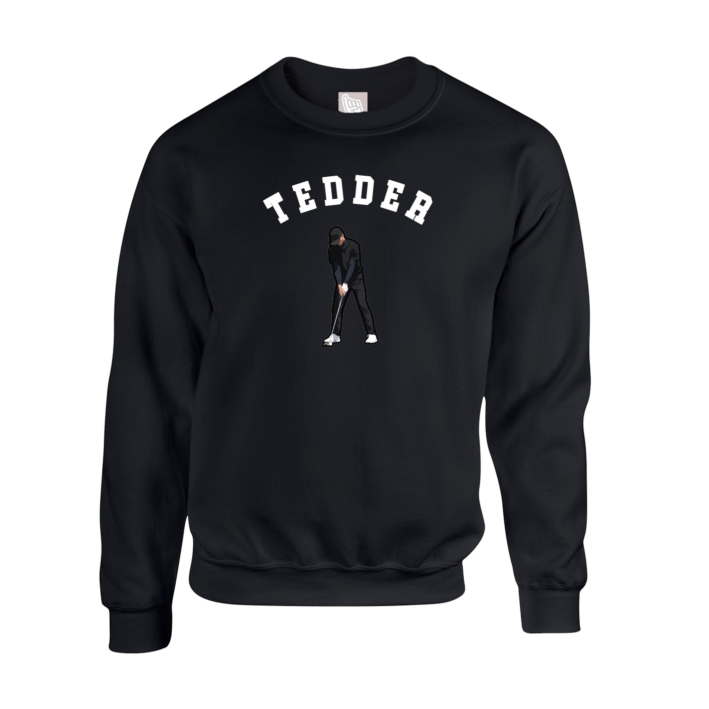 Fleece Crew — Shirsey Arch in Black