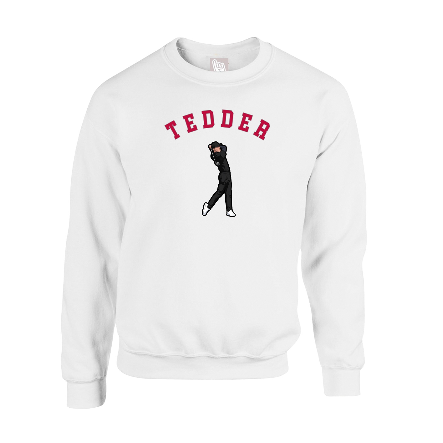 Fleece Crew — Shirsey Arch in White