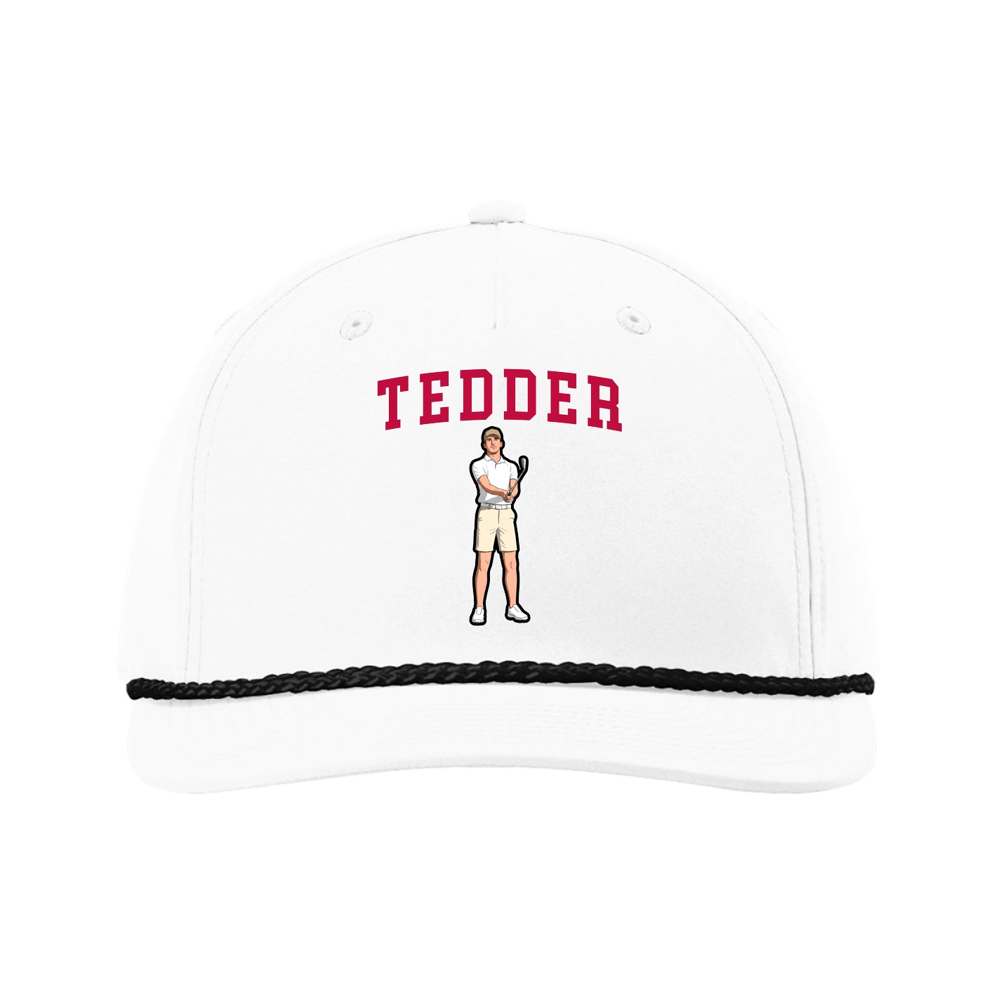 Five-Panel Classic Rope Cap — Shirsey in White