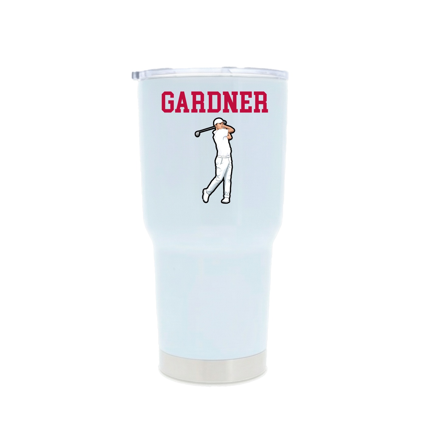 30oz Stainless Steel Tumbler — Shirsey in White