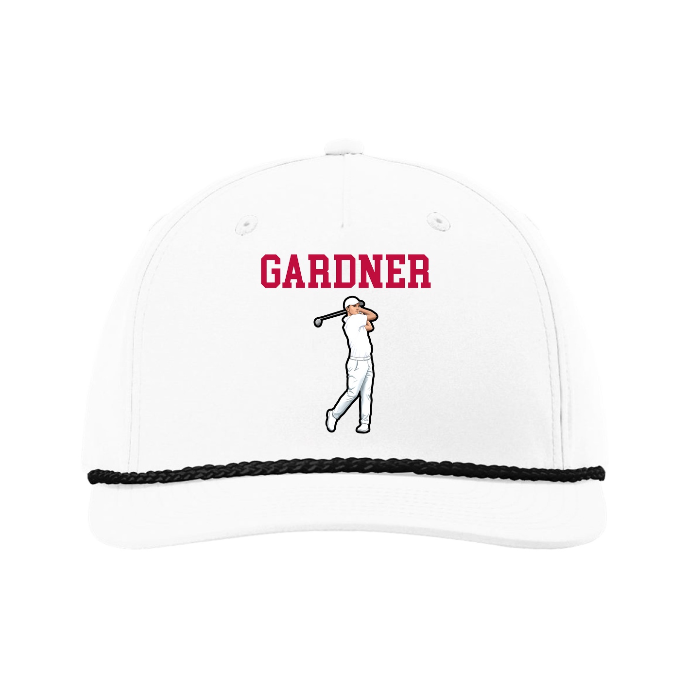 Five-Panel Classic Rope Cap — Shirsey in White