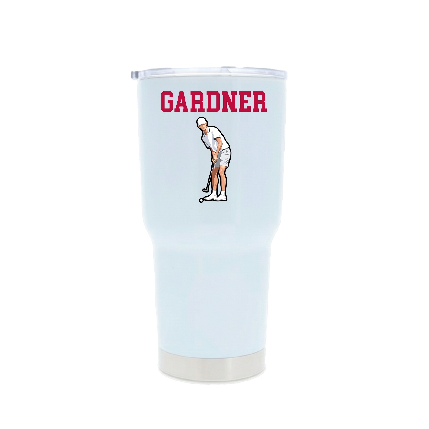 30oz Stainless Steel Tumbler — Shirsey in White