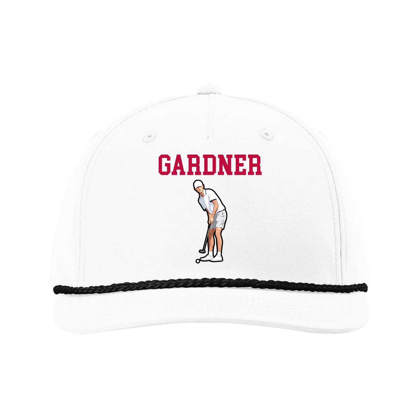 Five-Panel Classic Rope Cap — Shirsey in White