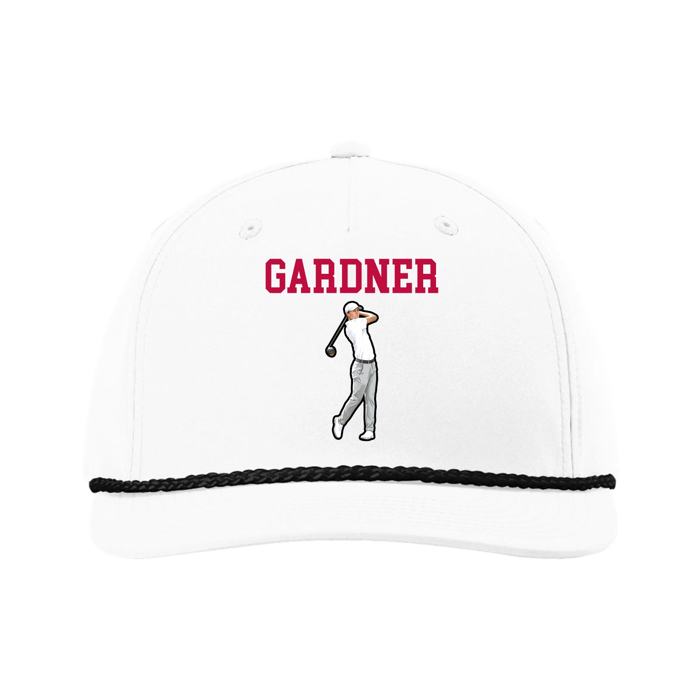 Five-Panel Classic Rope Cap — Shirsey in White