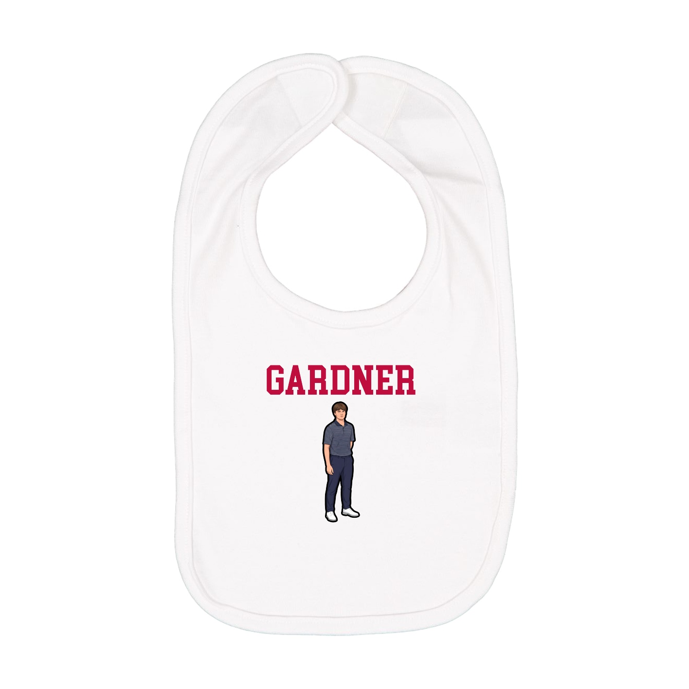 Infant Bib — Shirsey in White