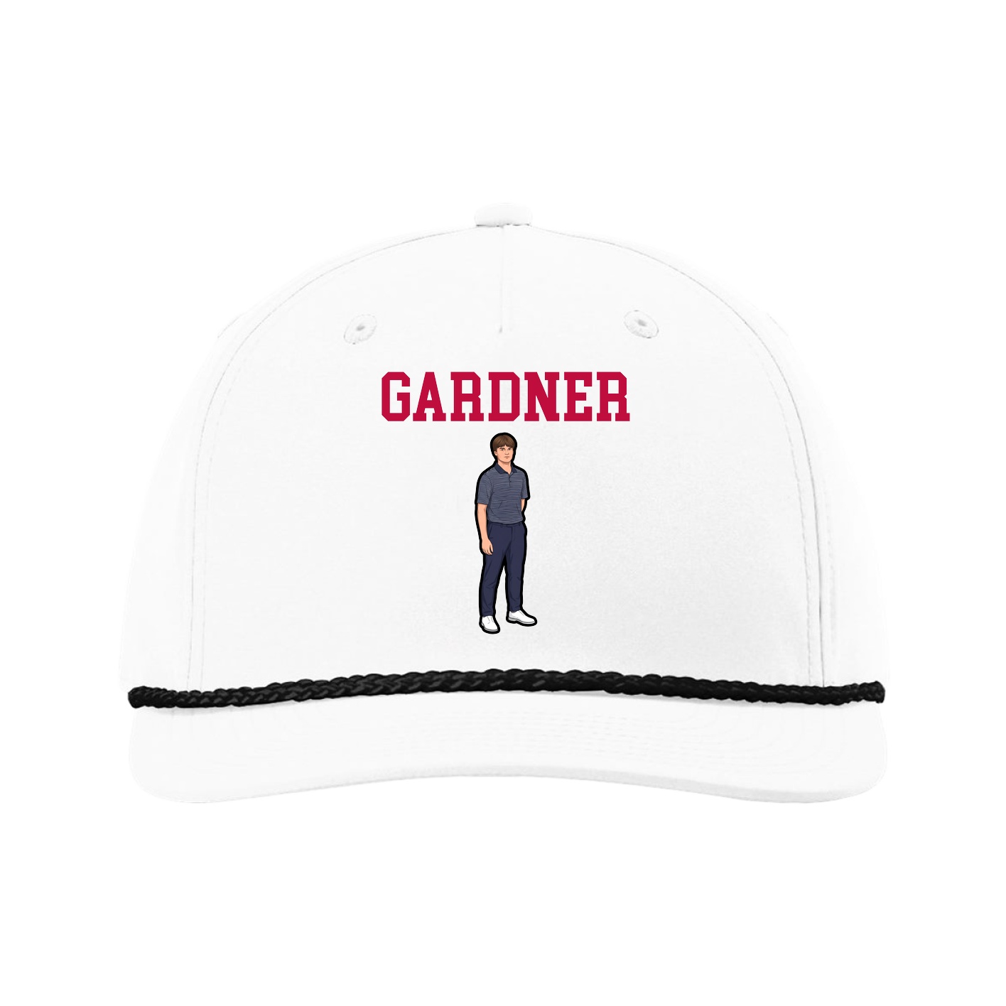 Five-Panel Classic Rope Cap — Shirsey in White