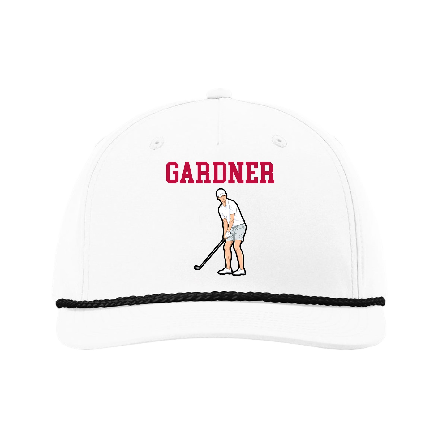 Five-Panel Classic Rope Cap — Shirsey in White
