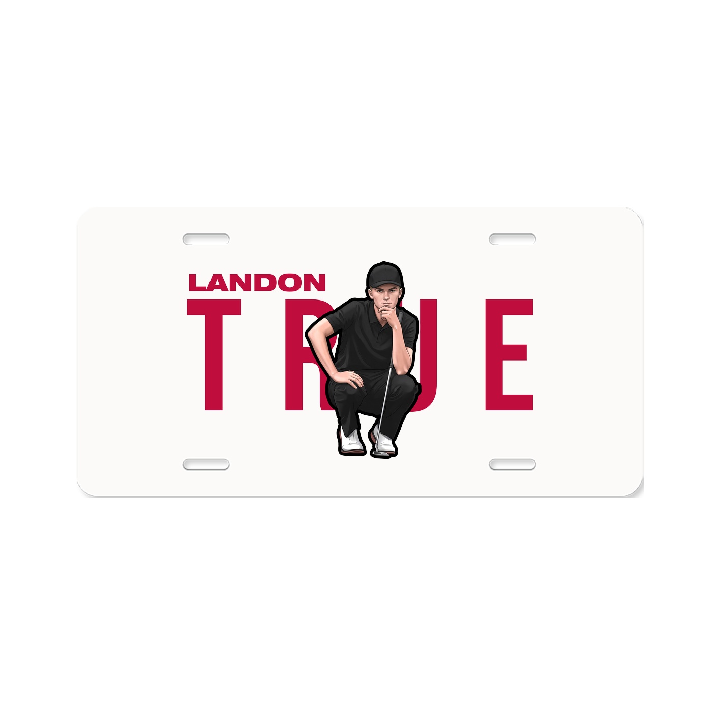 License Plate — Player Name in Classic