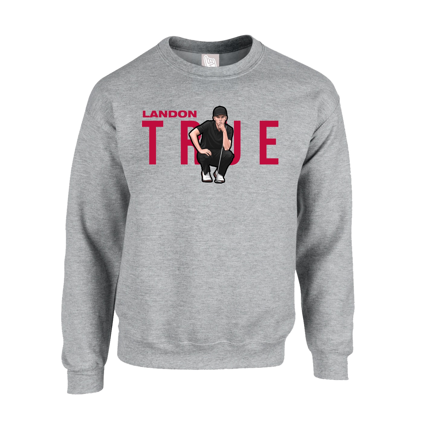 Fleece Crew — Player Name in Grey