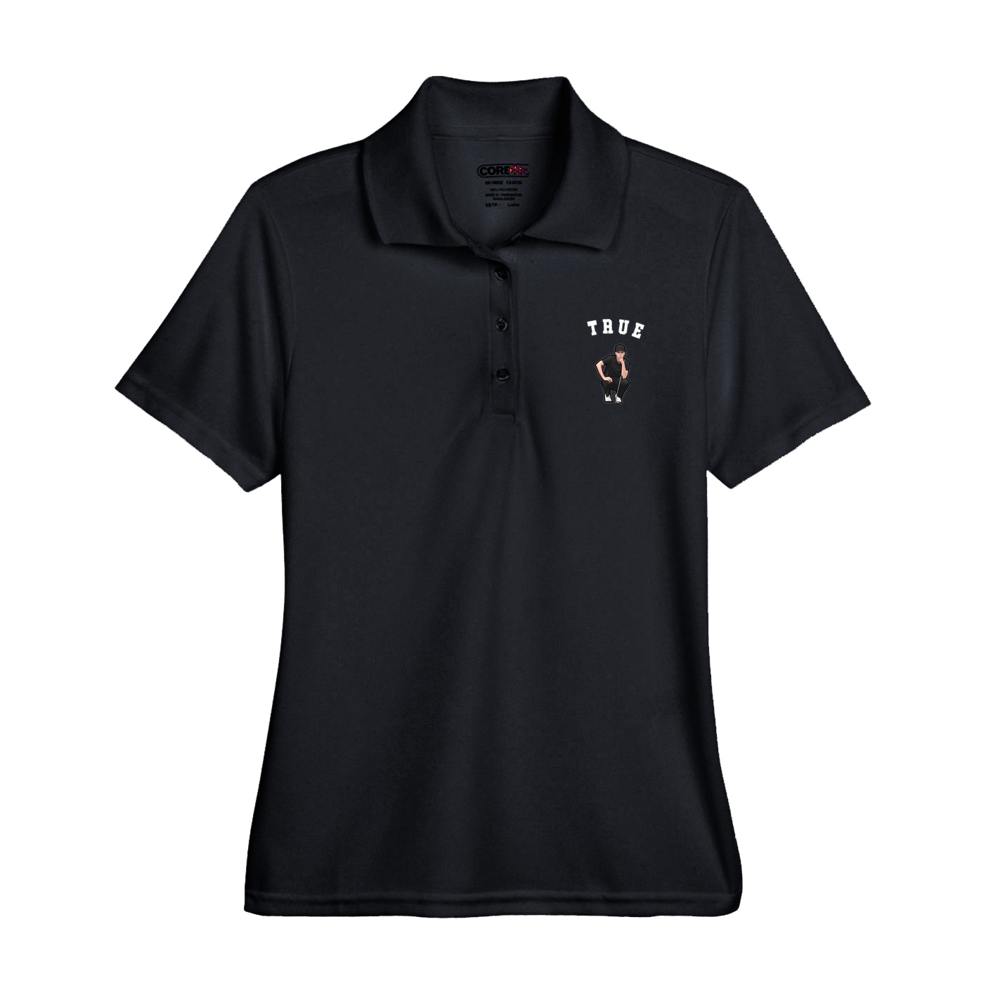 Womens Performance Polo — Shirsey Arch in Black