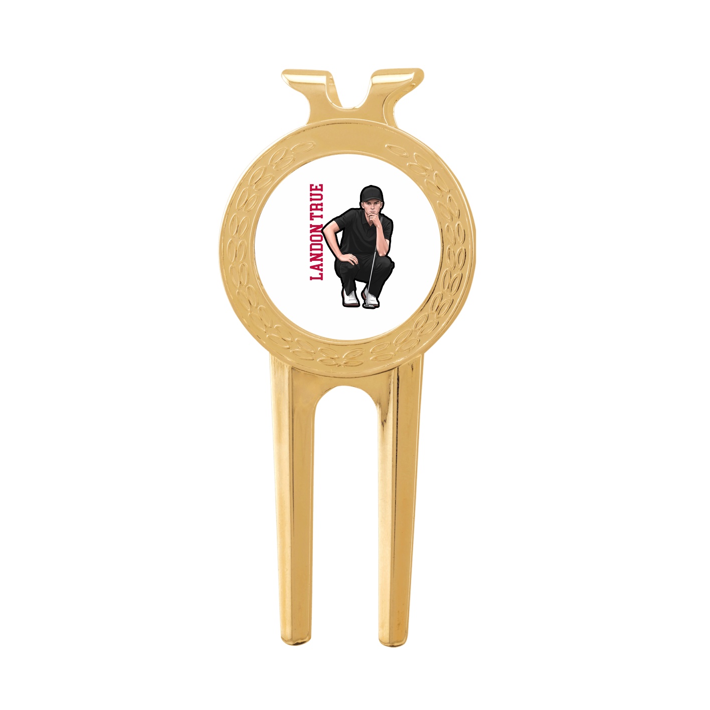 Divot Tool with Ball Marker — Name Vertical in Classic