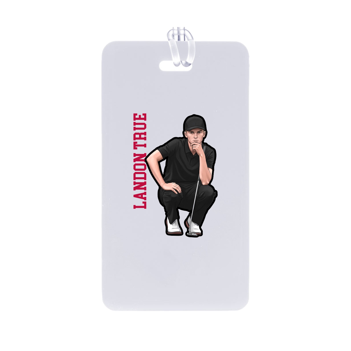 Bag Tag — Name Vertical in Classic
