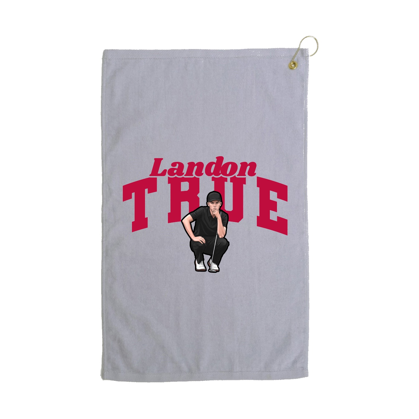 Golf Towel — Signature Arch in Grey