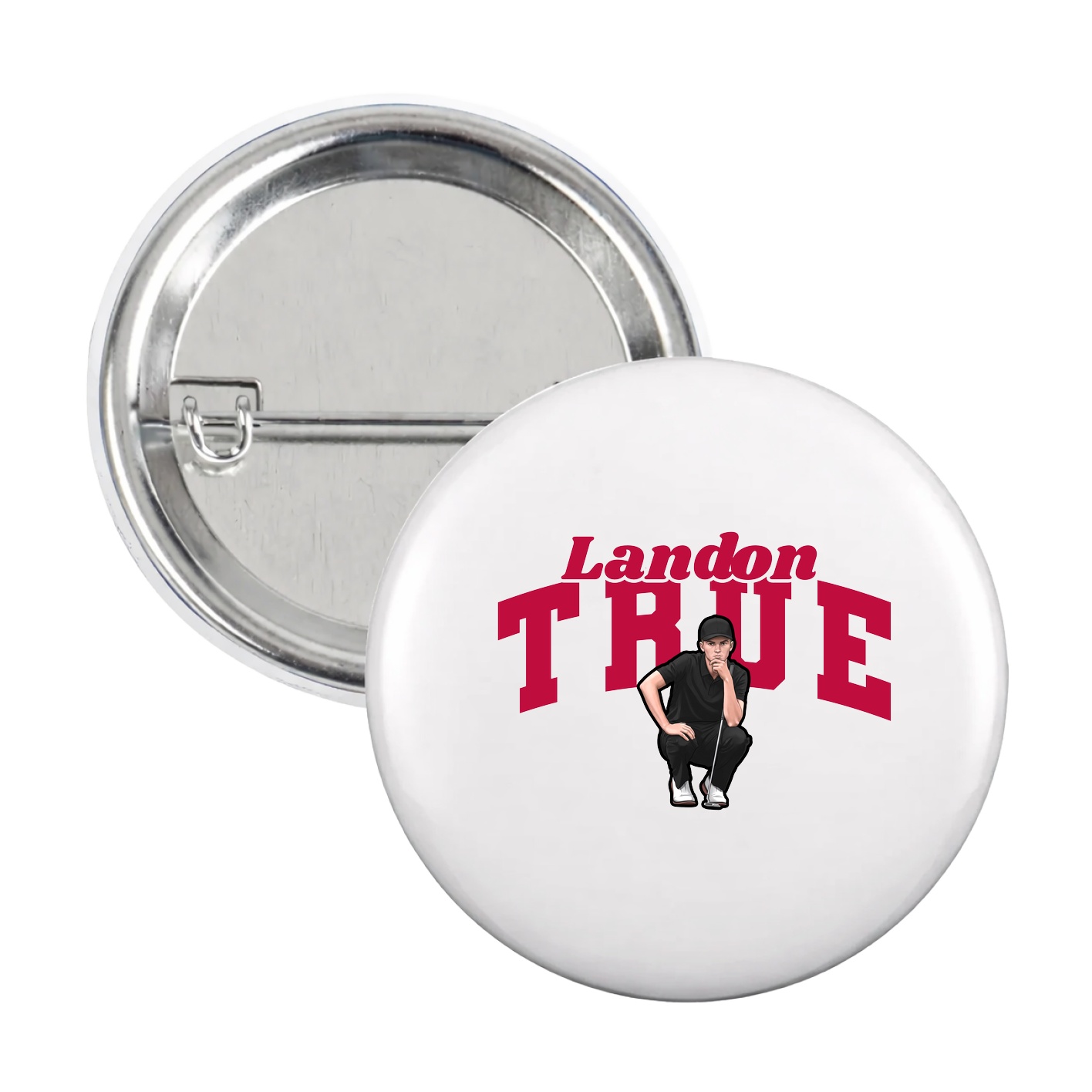 Game Day Button — Signature Arch in White