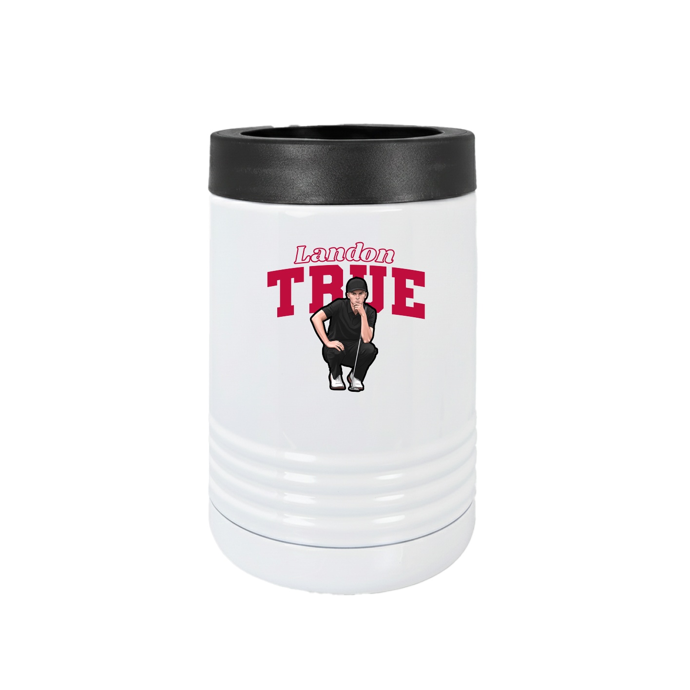 Beverage Holder — Name Arch in White