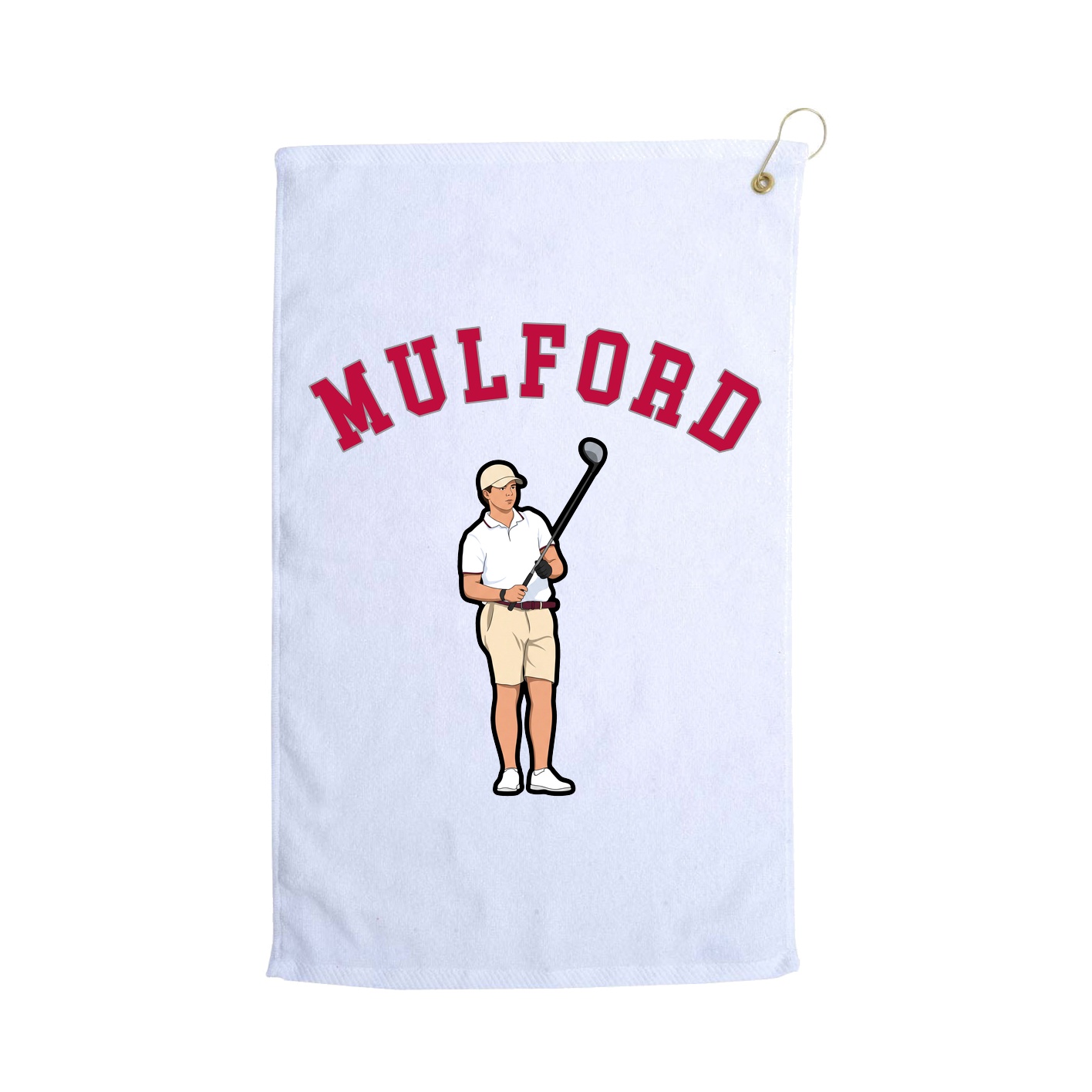 Golf Towel — Shirsey Arch in White