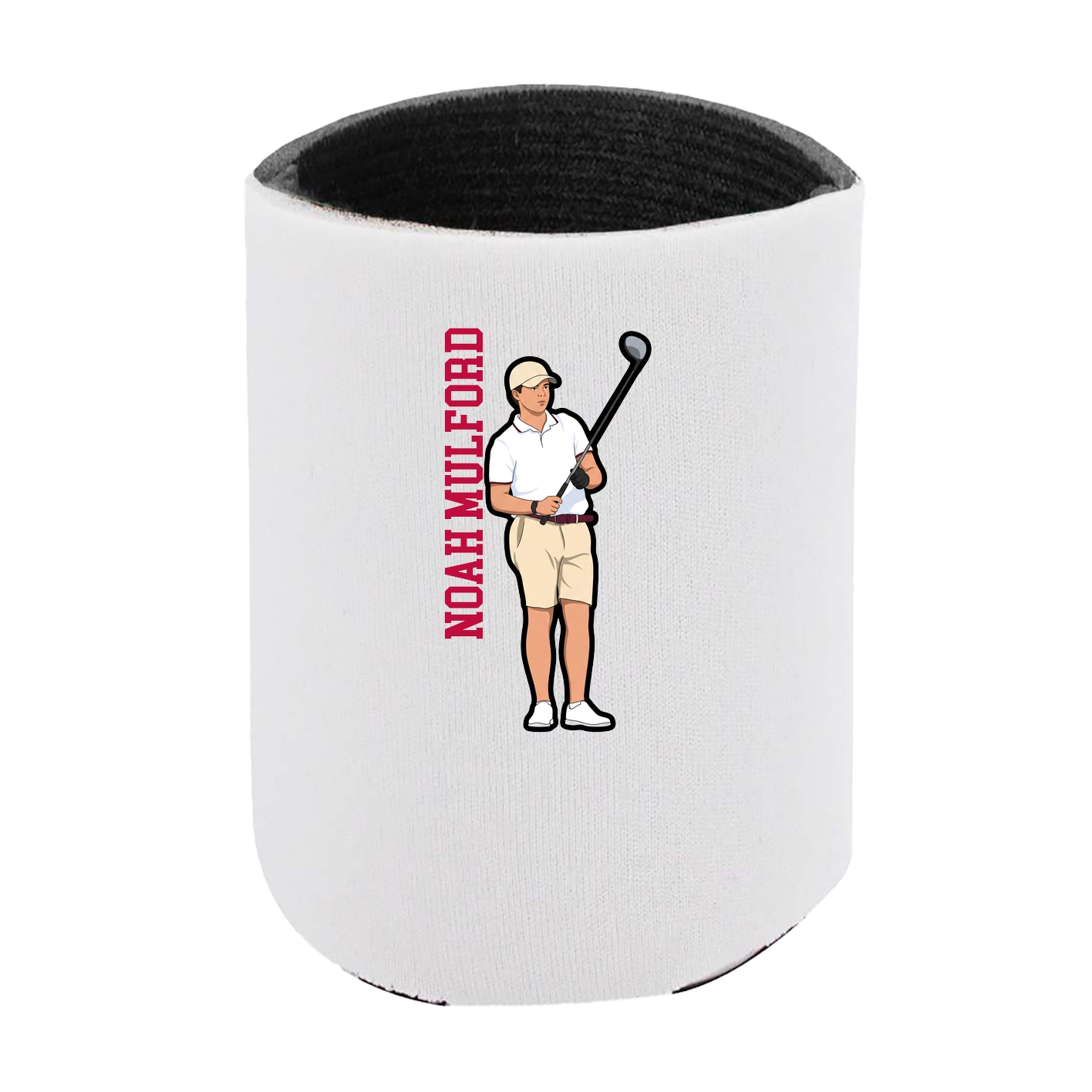 Can Holder — Name Vertical in White