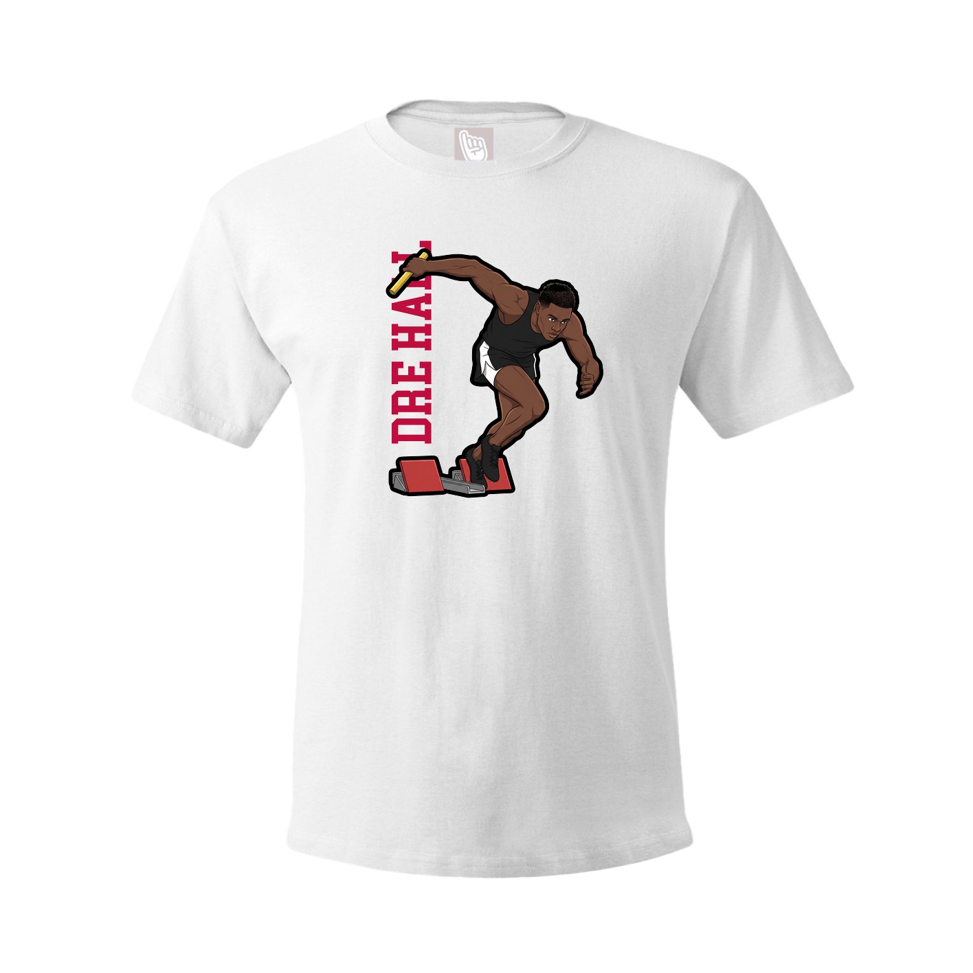 Youth Tee — Name Vertical in White