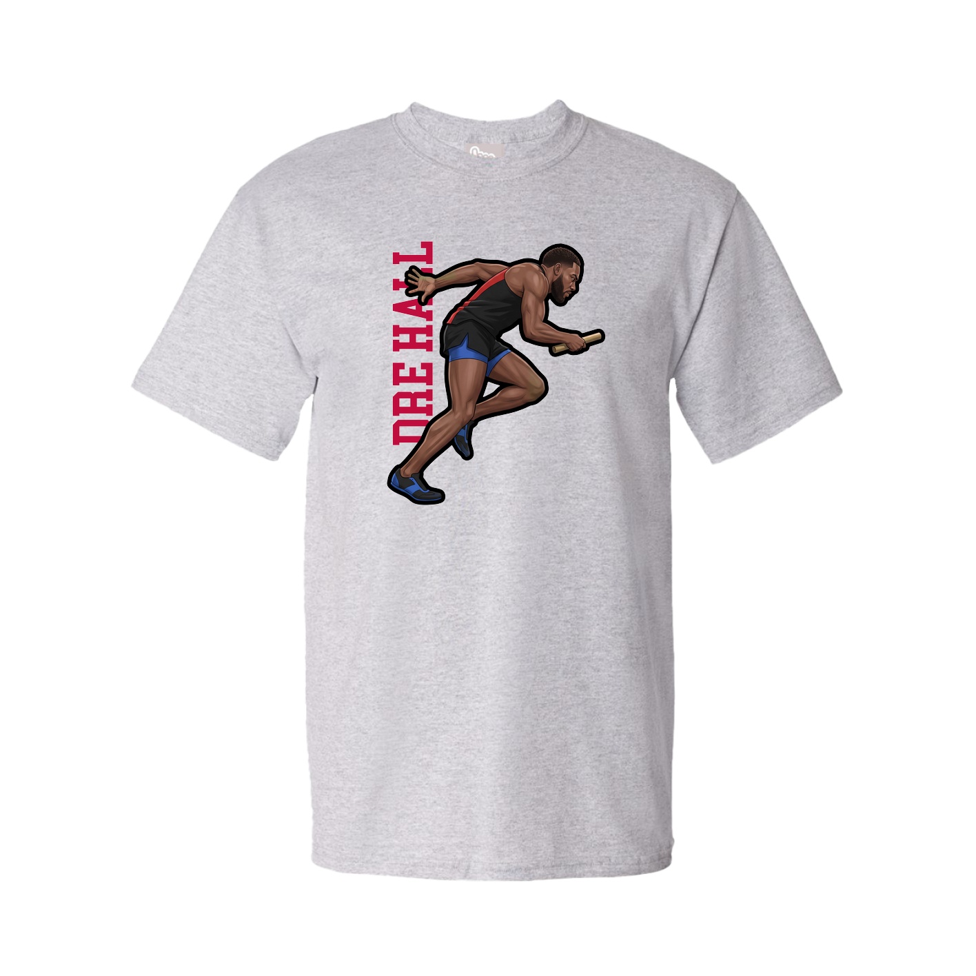Youth Tee — Name Vertical in Grey