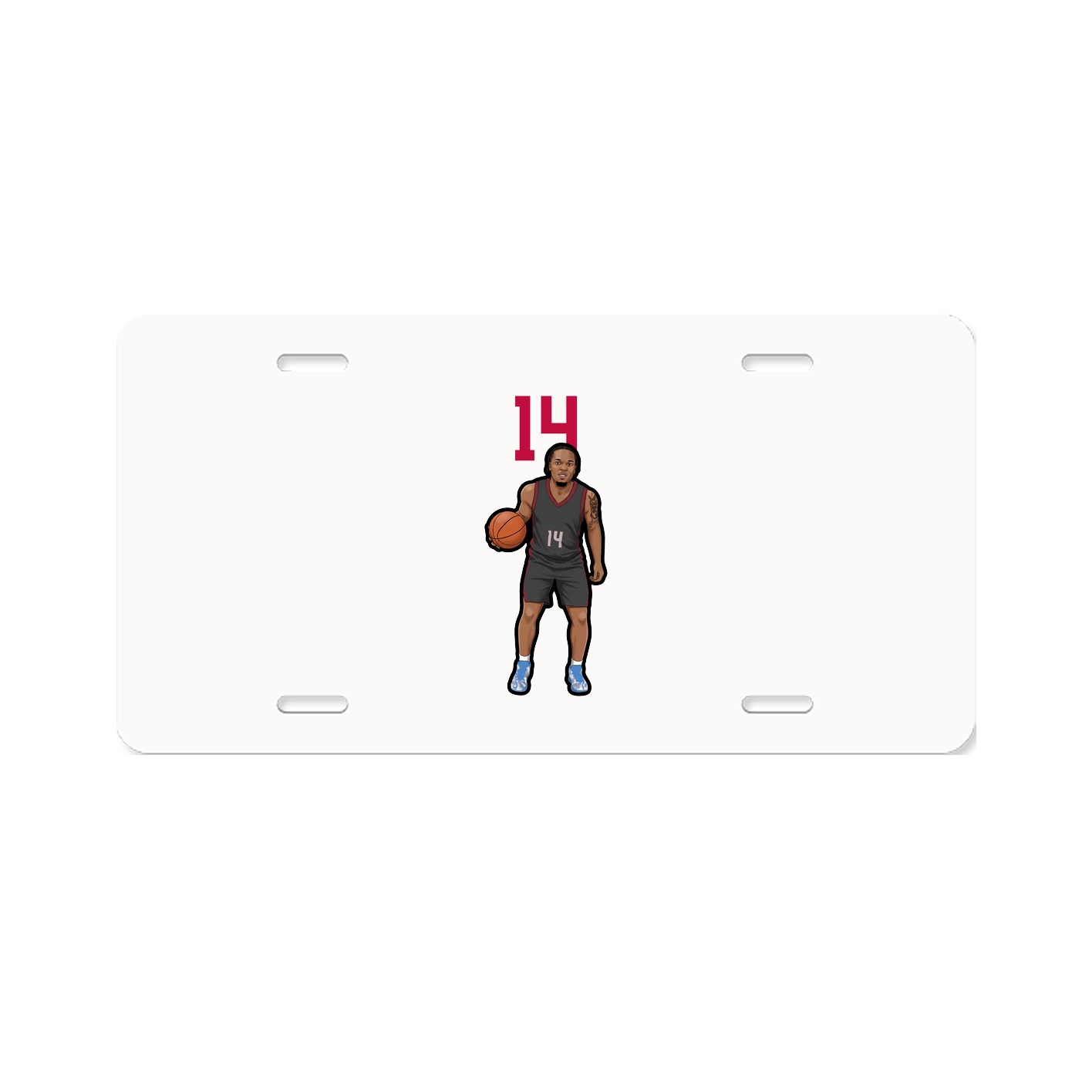 License Plate — Number Top in Classic