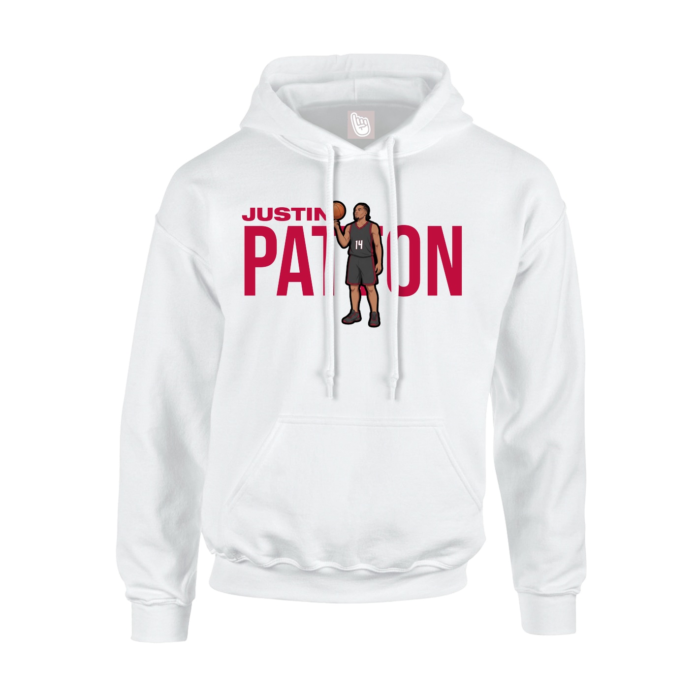 Youth Hoodie — Player Name in White