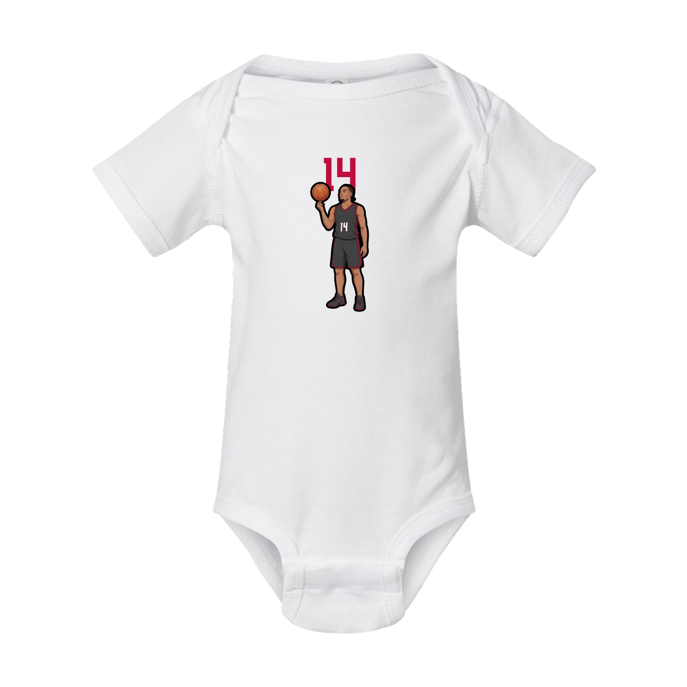 Baby Onesie — Number Top in White
