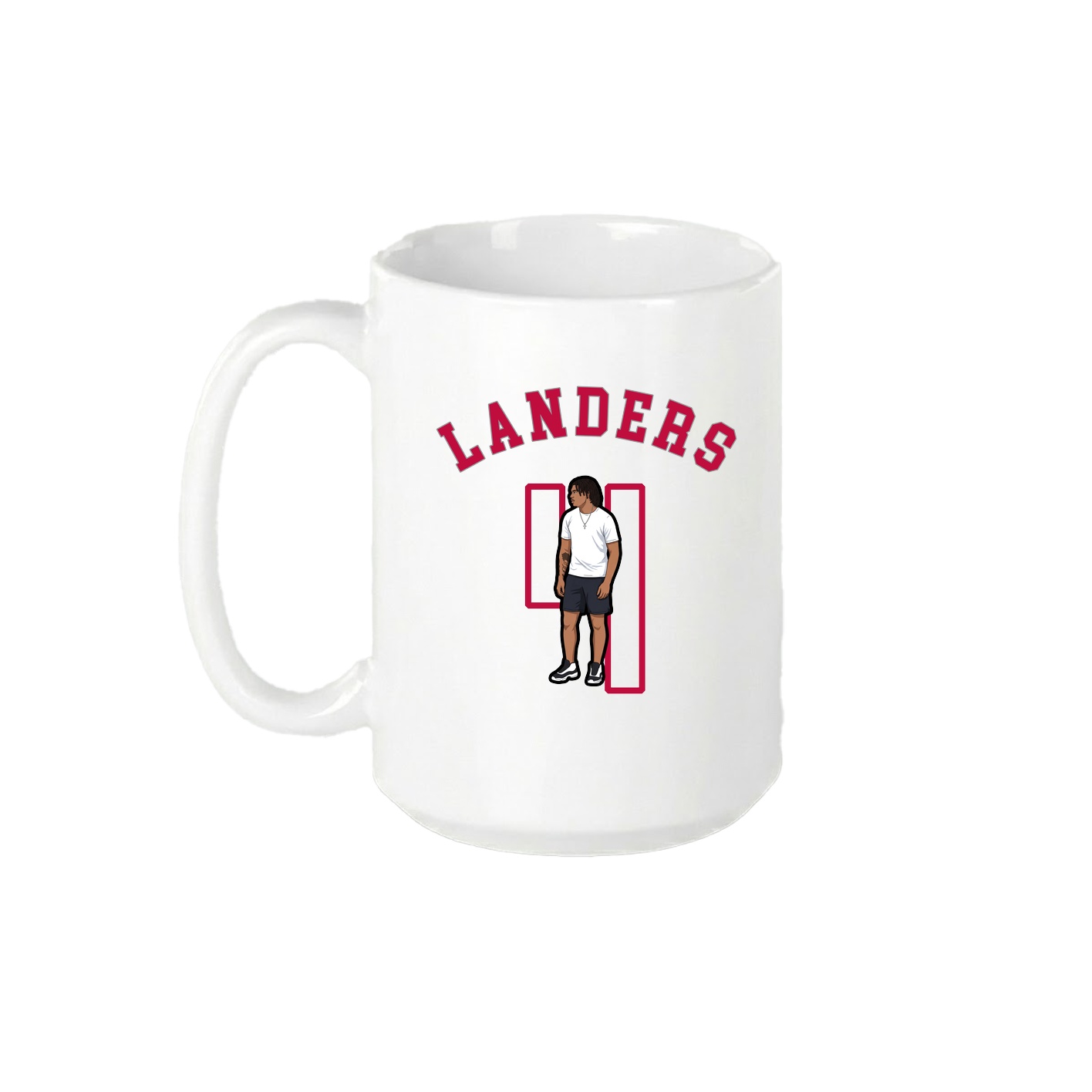 15oz Coffee Mug — Shirsey Arch in White