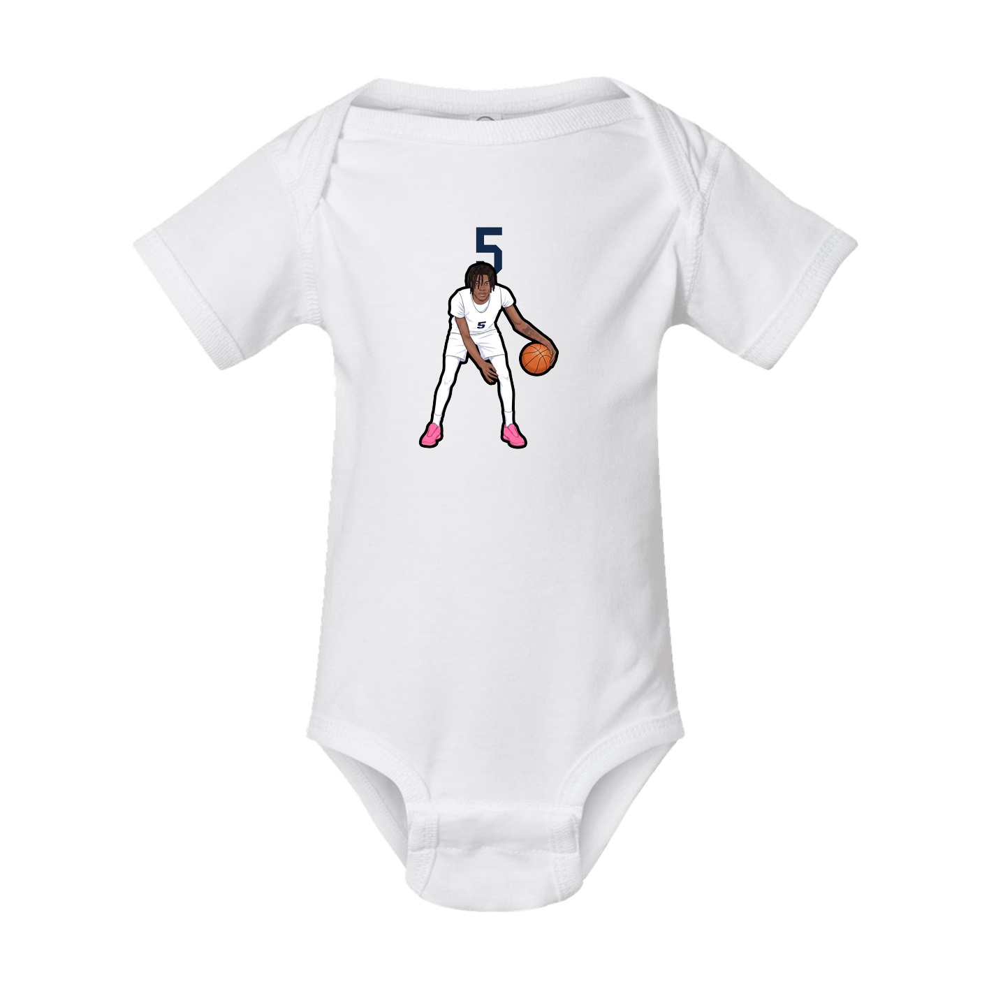 Baby Onesie — Number Top in White