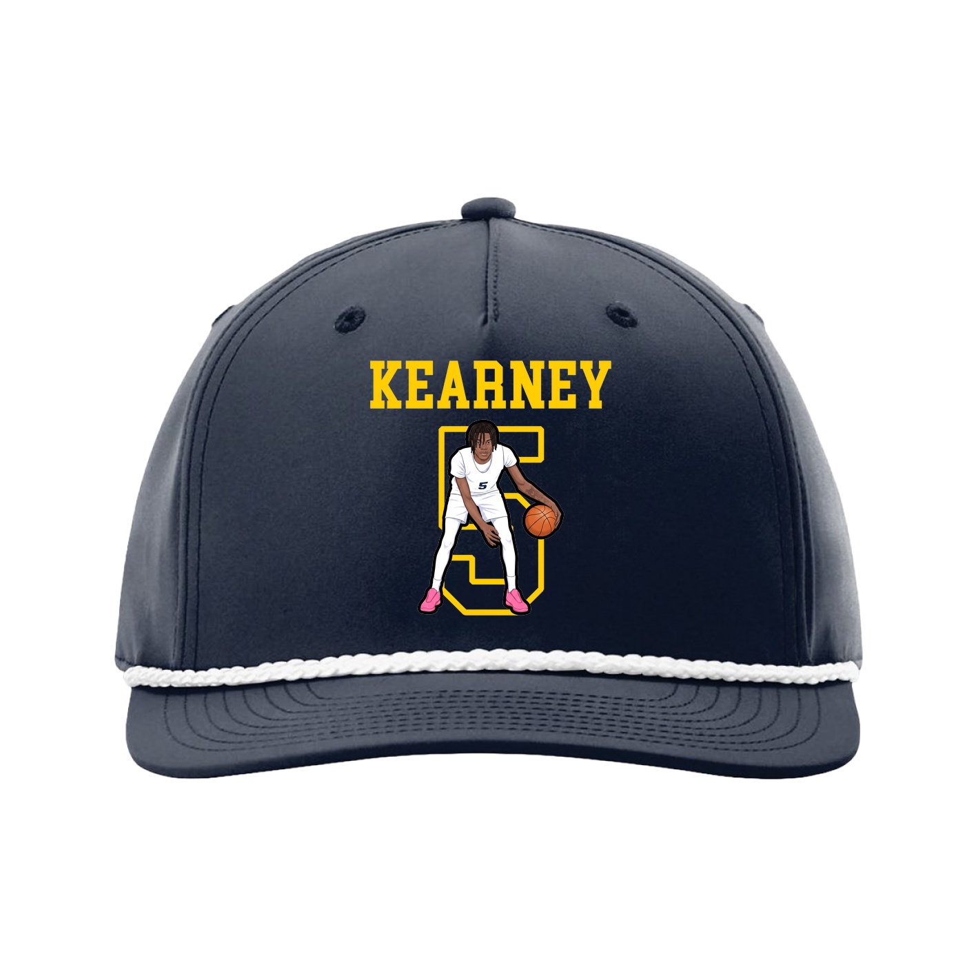 Five-Panel Classic Rope Cap — Shirsey in Navy