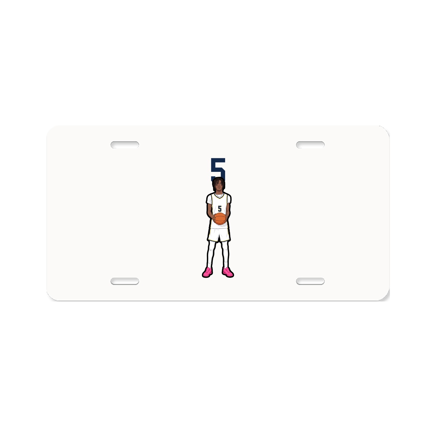 License Plate — Number Top in Classic