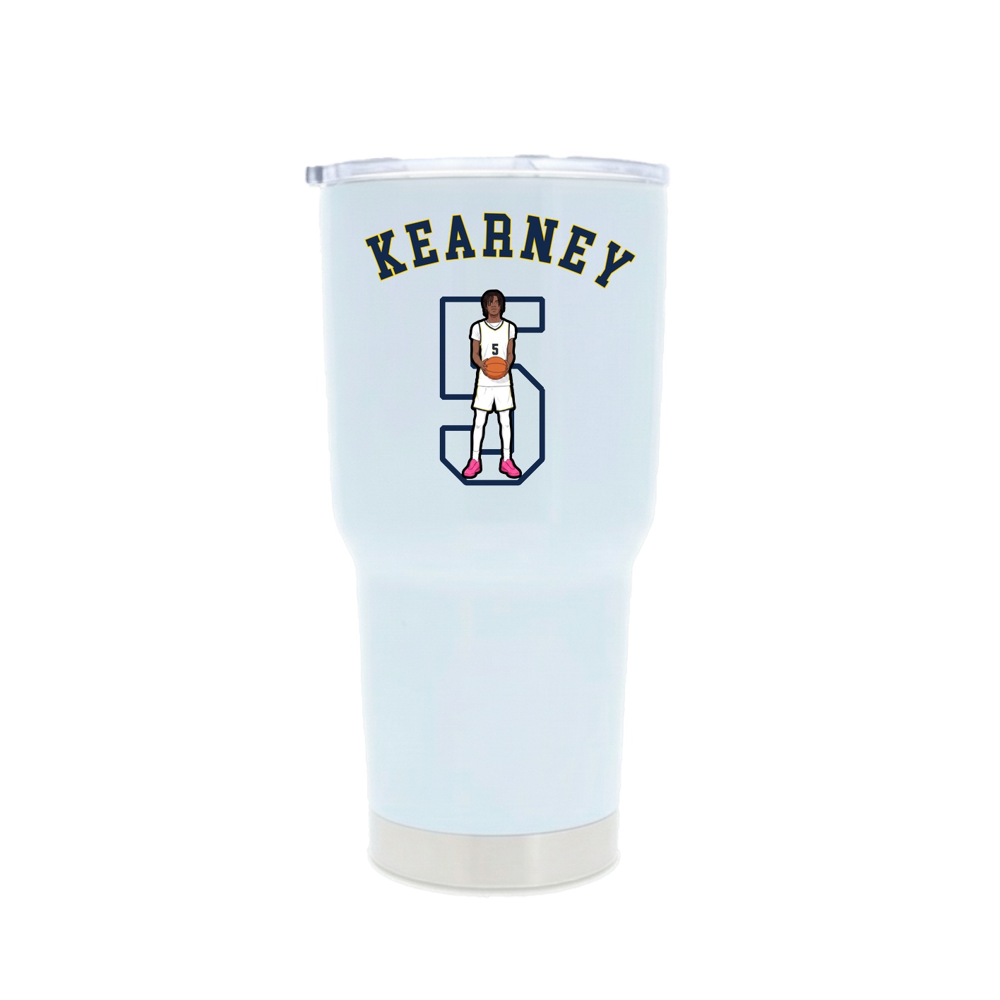30oz Stainless Steel Tumbler — Shirsey Arch in White