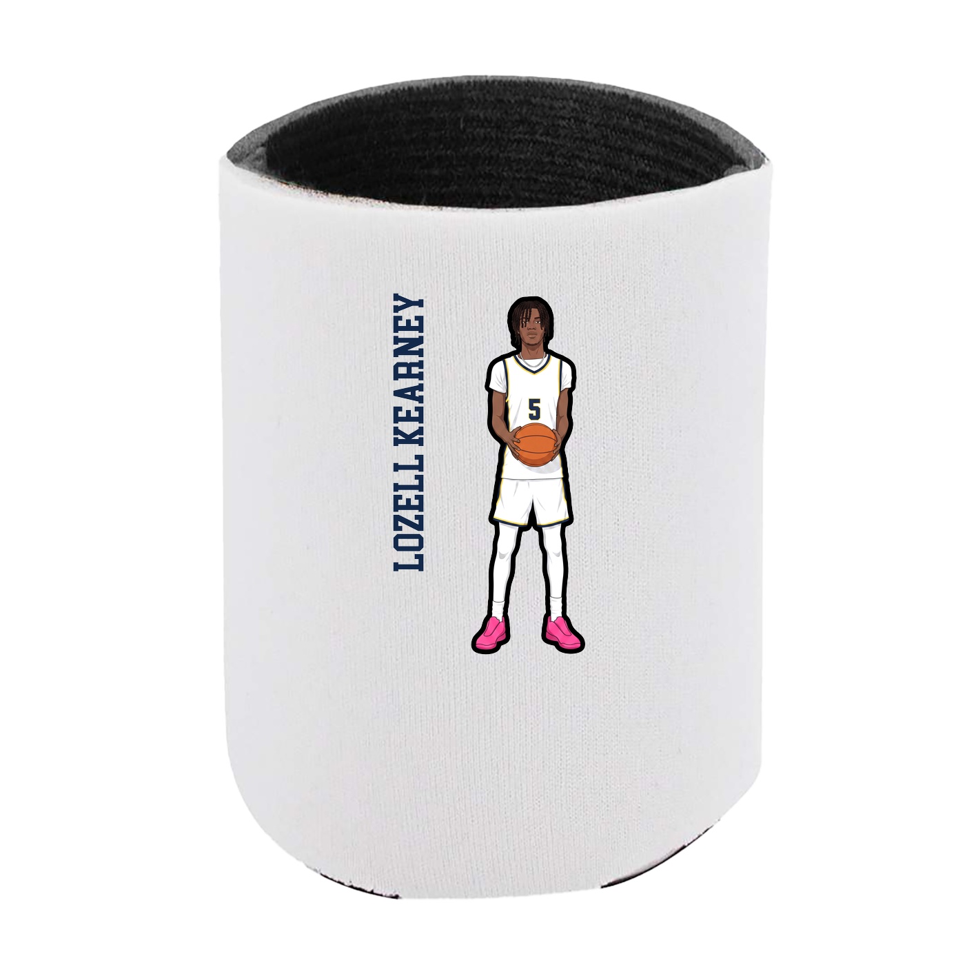 Can Holder — Name Vertical in White
