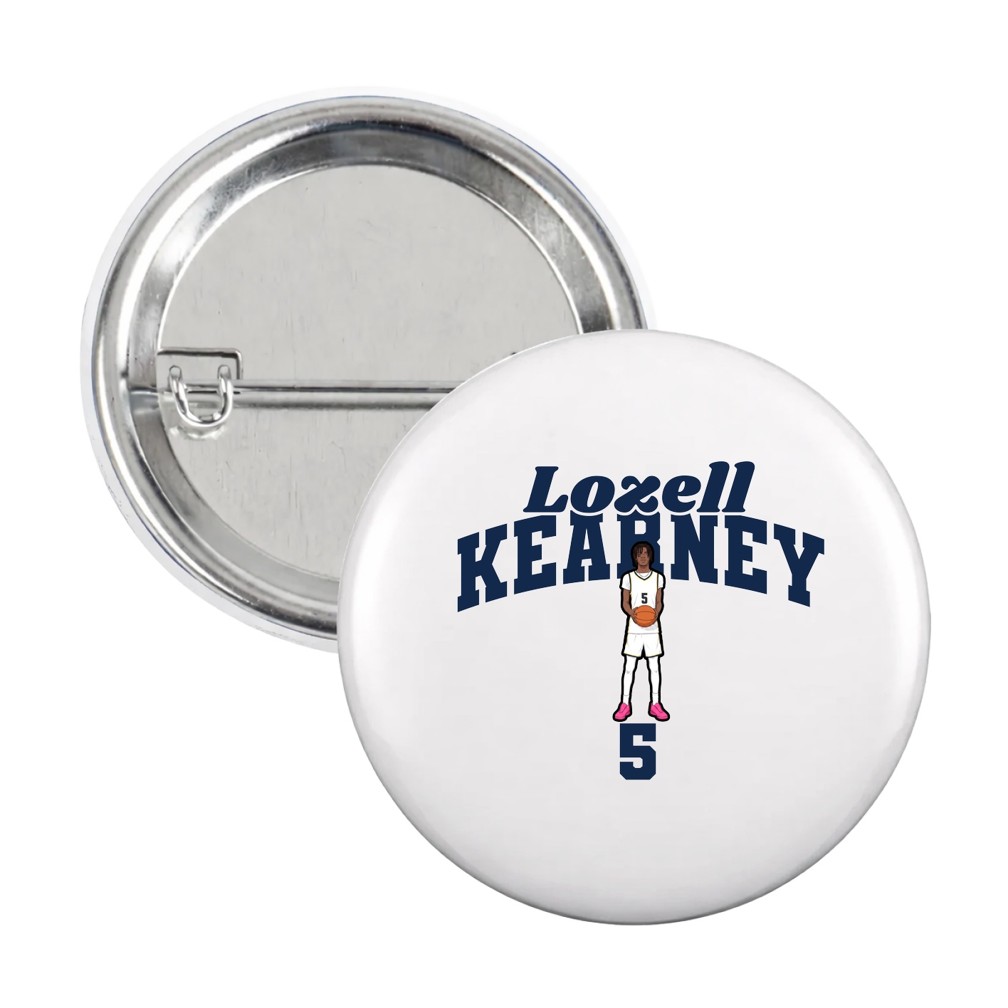 Game Day Button — Signature Arch in White