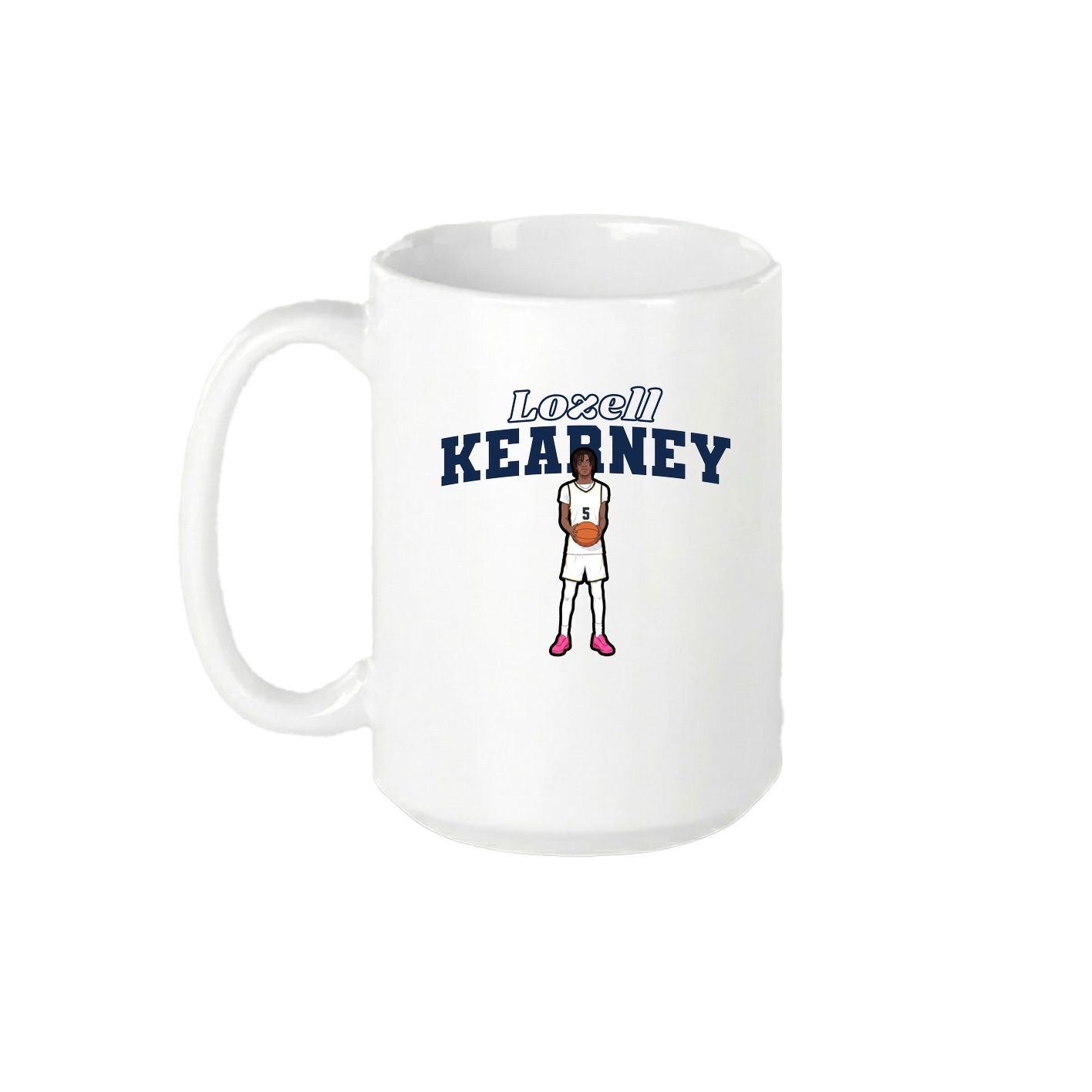 15oz Coffee Mug — Name Arch in White